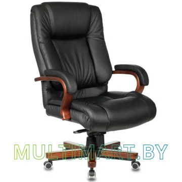 Кресло Бюрократ T-9925WALNUT (черный)